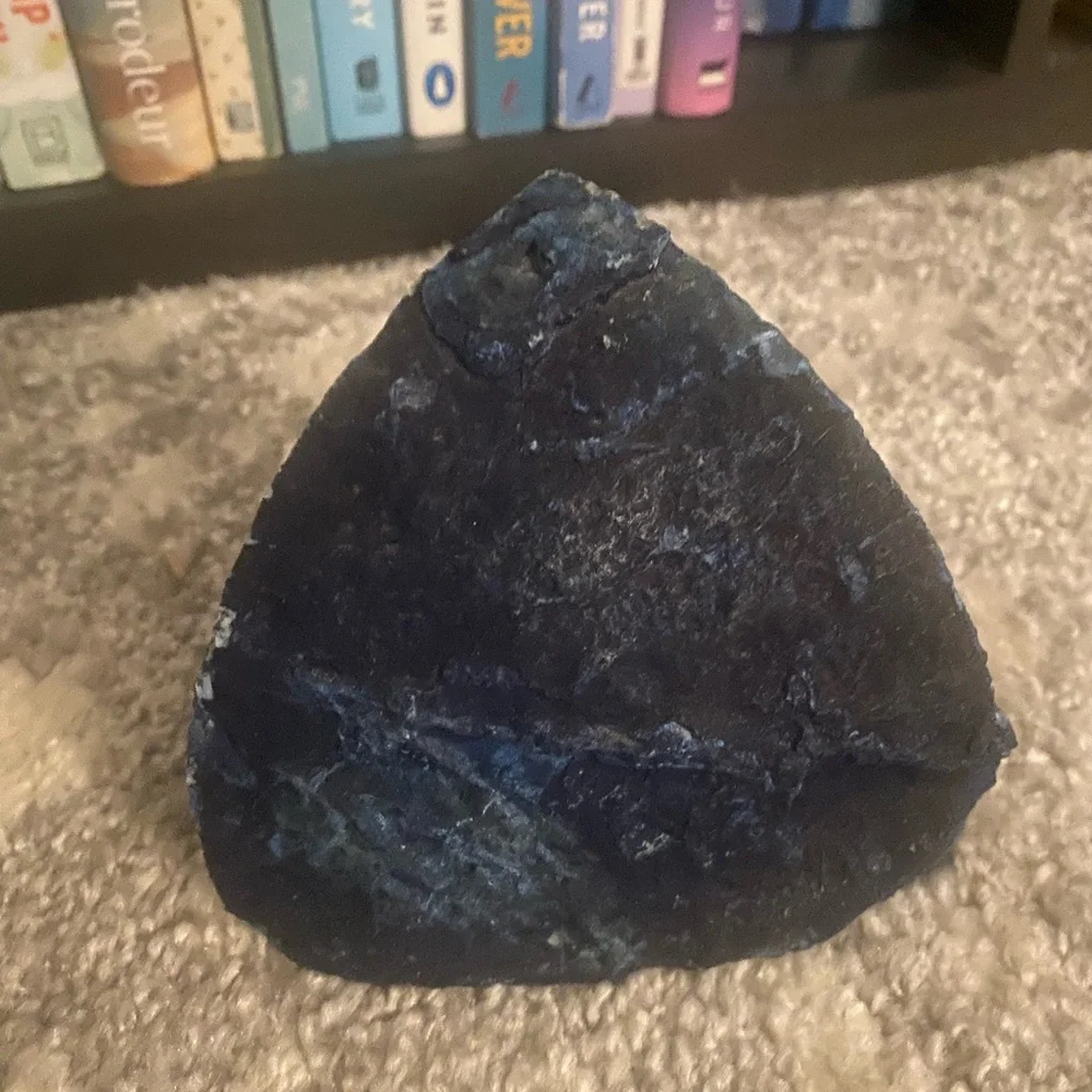 West Elm Agate Stone Bookends in Blue - Set of 2